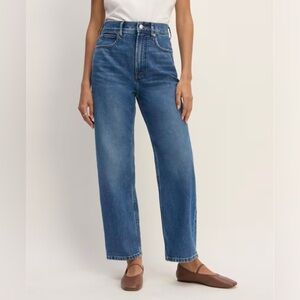 Everlane, The Way High Jean, Mid Indigo, Size 32, 29.5” inseam